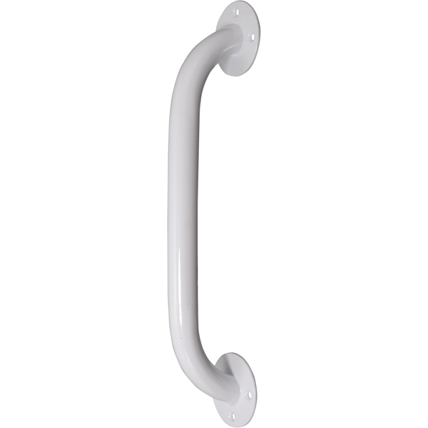 White Powder Coated Grab Bar - 16 Inches - Click Image to Close